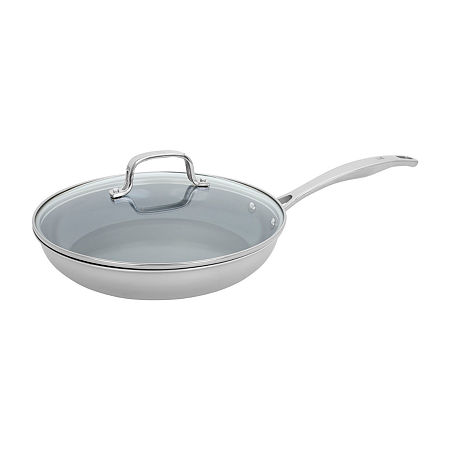 Henckels Stainless Steel 10 Frying Pan With Lid, One Size, Stainless Steel