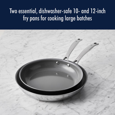 Henckels Stainless Steel 2-pc. Frying Pan Set