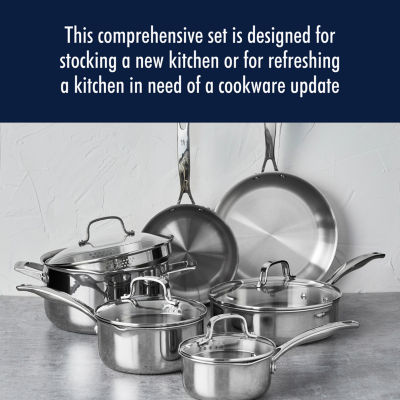 Henckels Stainless Steel 10-pc. Cookware Set