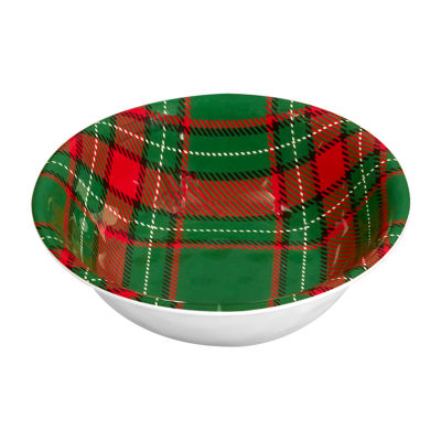 Certified International Christmas Plaid 12-pc. Melamine Dinnerware Set