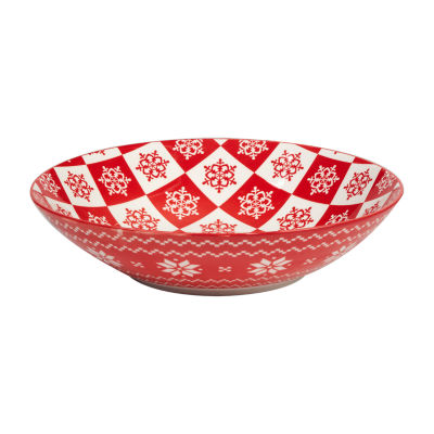 Certified International Peppermint Candy 6-pc. Porcelain Soup Bowl