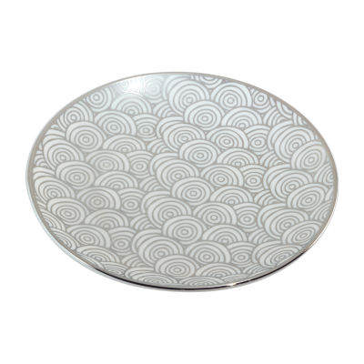 Certified International Mosaic Silver 6-pc. Porcelain Appetizer Plate