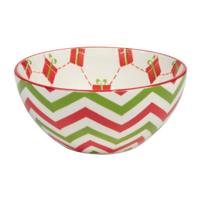 Certified International Holiday Fun 6-pc. Porcelain Ice Cream Bowl