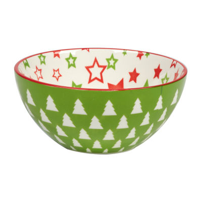 Certified International Holiday Fun 6-pc. Porcelain Ice Cream Bowl