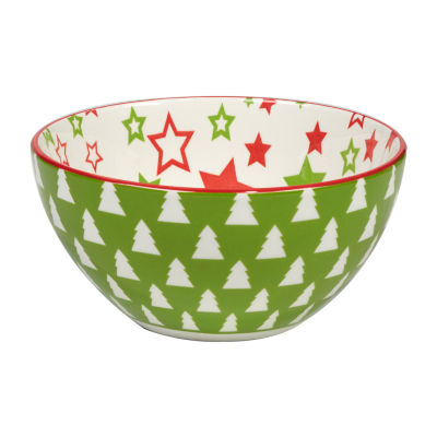 Certified International Holiday Fun 6-pc. Porcelain Ice Cream Bowl