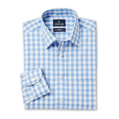 Stafford Travel Wrinkle-Free Stretch Oxford Long-Sleeve Dress Shirt Extra  Tall