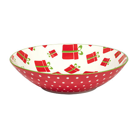 Certified International Holiday Fun 6-pc. Porcelain Soup Bowl, One Size, Red