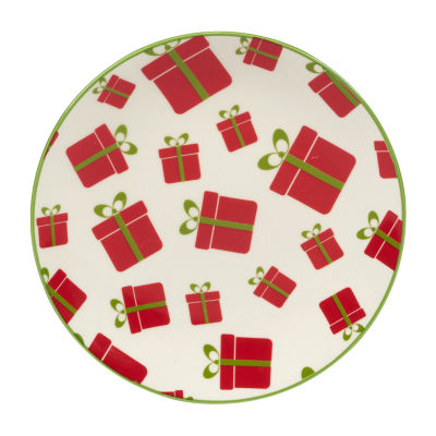 Certified International Holiday Fun 6-pc. Porcelain Appetizer Plate