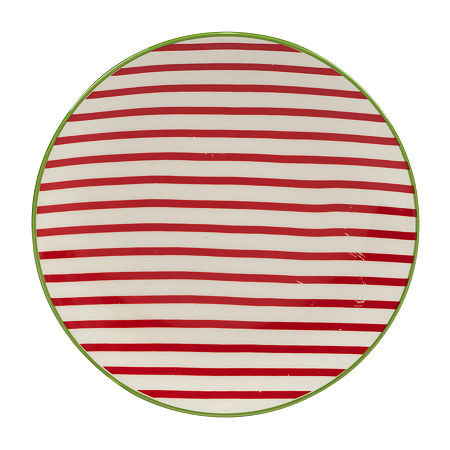 Certified International Holiday Fun 6-pc. Porcelain Appetizer Plate, One Size, Red