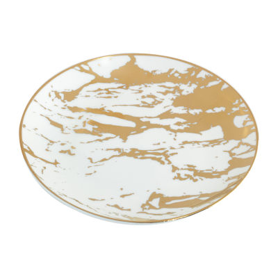 Certified International Matrix Gold 6-pc. Porcelain Appetizer Plate