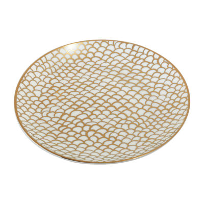 Certified International Matrix Gold 6-pc. Porcelain Appetizer Plate