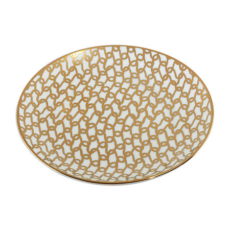 Certified International Matrix Gold 6-pc. Porcelain Appetizer Plate, One Size, Yellow