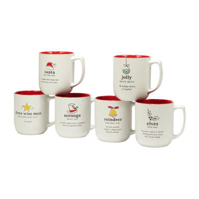 Certified International Christmas Fun 6-pc. Coffee Mug