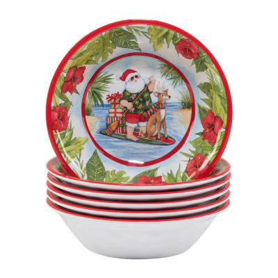 Certified International Santa's Wish 6-pc. Melamine Ice Cream Bowl