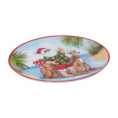 Certified International Santa's Wish Melamine Serving Platter