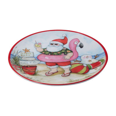 Certified International Santa's Wish Melamine Serving Platter