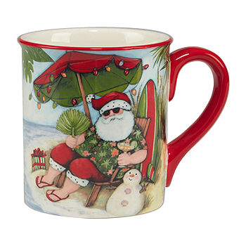 Certified International Magic of Christmas Santa 4-pc. Mug Set