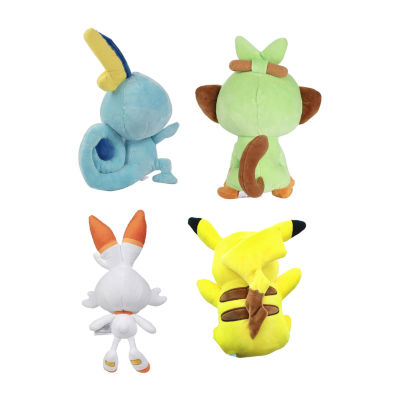 Pokemon New Galar Region 8 Inch Plush 4-Pack