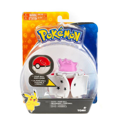 Pokemon Throw N Pop Poke Ball Ditto Figure Toy Playset