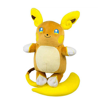 Pokemon 10-Inch Character Plush - Alolan - Stuffed Color: Yellow JCPenney Animal, Raichu