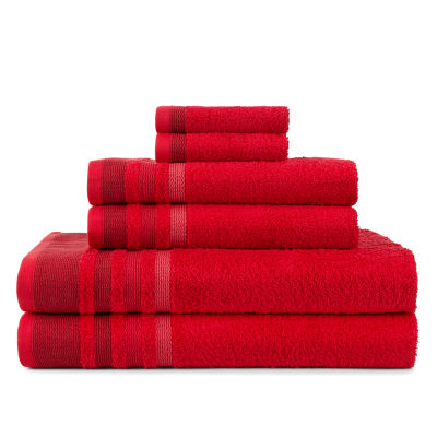 Home Expressions Solid and Stripe Bath Towel Collection Deals