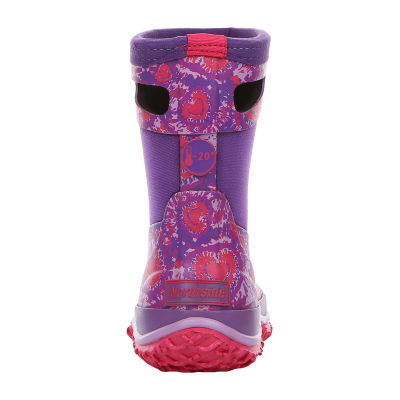 Northside Little & Big Girls Raiden Waterproof Insulated Flat Heel Rain Boots