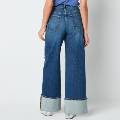 a.n.a Womens Highest Rise Wide Leg Jean