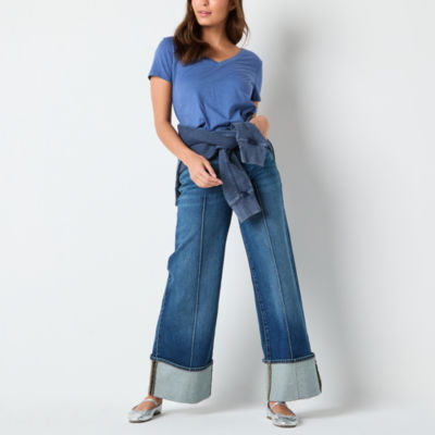 a.n.a Womens Highest Rise Wide Leg Jean