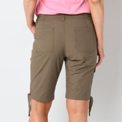 St. John's Bay Womens 11 1/2" Mid Rise Cargo Short