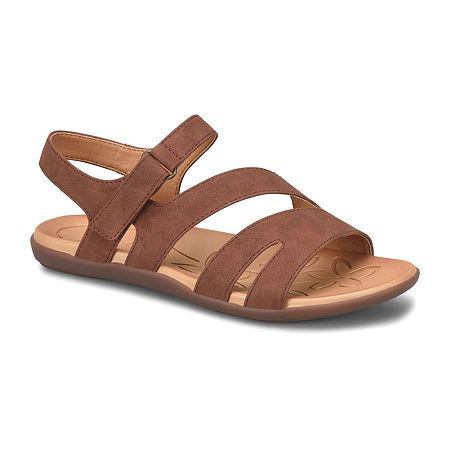 BOC by Born Hollyn Womens Adjustable Strap Footbed Sandals, 10 Medium, Brown