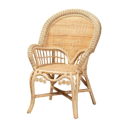 Ratu Rattan Armchair, One Size, White