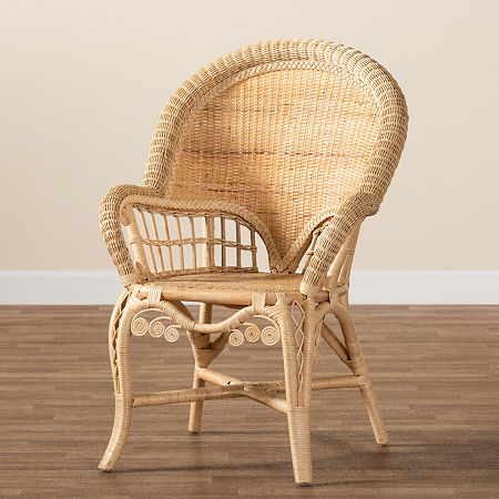 Ratu Rattan Armchair, One Size, White