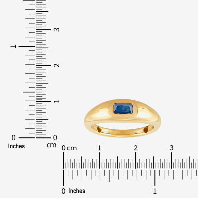 Limited Quantities! Womens 6MM Genuine Blue Sapphire 14K Gold Cushion Band