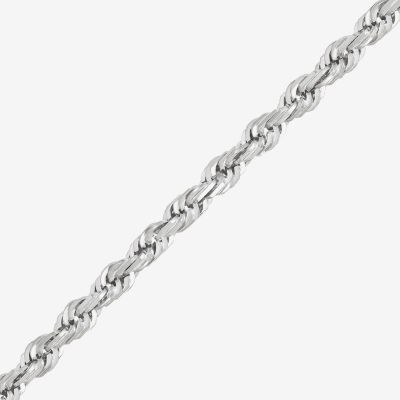 Limited Quantities! Womens 14K White Gold 26 Inch Rope Chain Necklace