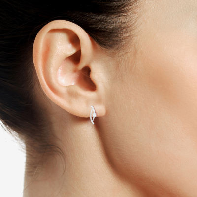 G-H / Vs2-Si1 Womens 1/3 CT. T.W. Lab Grown White Diamond 10K White Gold Drop Earrings