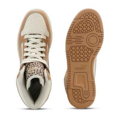 PUMA Rebound Layup Leopard 2 Womens Basketball Shoes