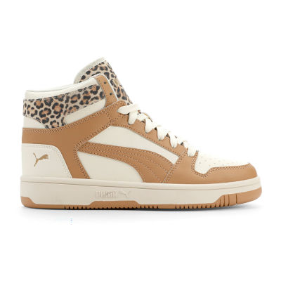 PUMA Rebound Layup Leopard 2 Womens Basketball Shoes