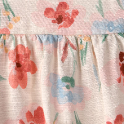 Carter's Baby Girls Round Neck Sleeveless Romper Set