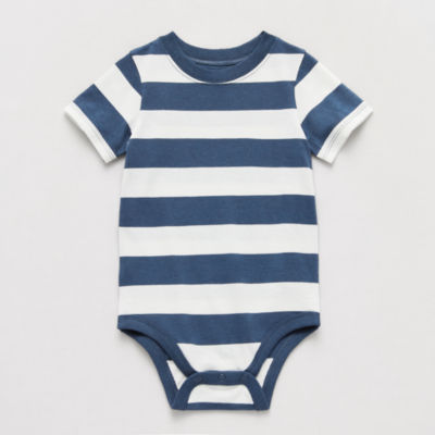 Okie Dokie Baby Boys Round Neck Short Sleeve Bodysuit