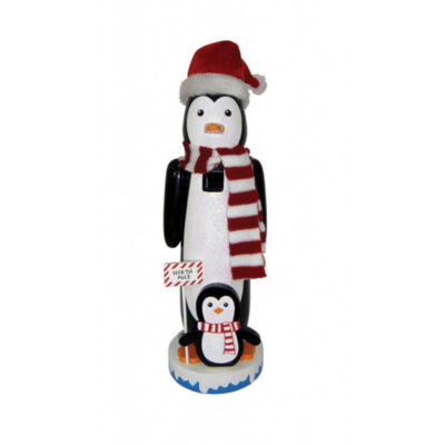14" North Pole Penguins NutcrackerJCPenney, Color Multi