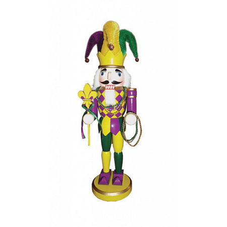 14.5 Mardi Gras Christmas Nutcracker, One Size, Multiple Colors