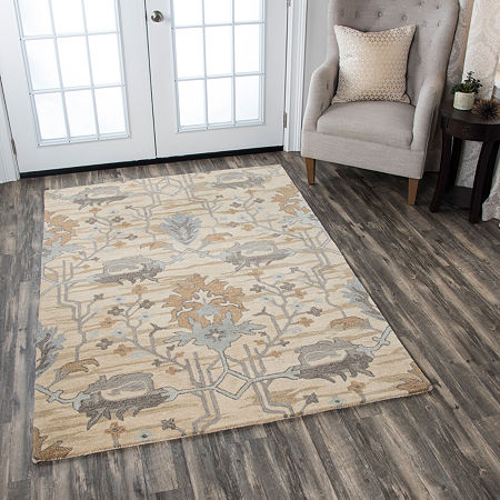 Rizzy Home Valintino Collection Rectangular Rugs, One Size, Beige