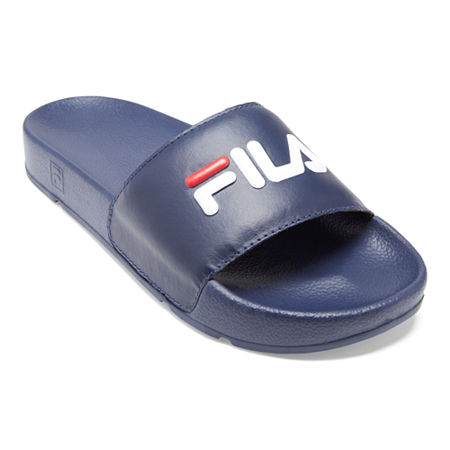 Fila Womens Drifter Slide Sandals, 11 Medium, Blue