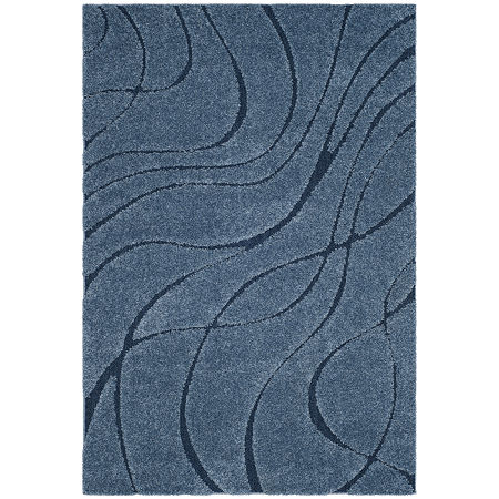 Safavieh Lillie Shag Area Rug, One Size, Blue