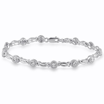 1/10 CT.T.W. Natural Diamond Sterling SIlver Tennis Bracelet - JCPenney