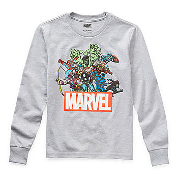 NWT Disney Store Marvel The Avengers Boy Long Sleeve Thermal Shirt 9/10 