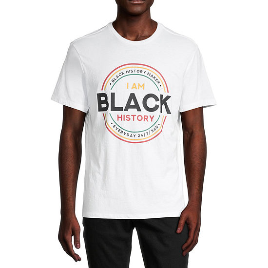 Hope & Wonder I Am Black History Mens Crew Neck Short Sleeve Graphic T-Shirt
