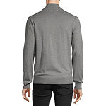 Stafford Mens Mock Neck Long Sleeve Pullover Sweater
