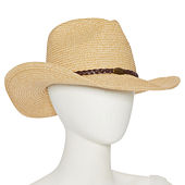 A.N.A Womens Cowboy Hat | White | One Size | Hats Cowboy Hats | Spring Fashion
