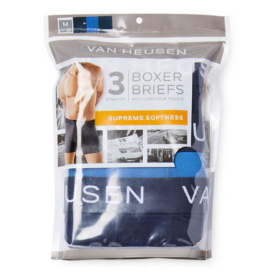 Van Heusen Super Soft Mens 3 Pack Boxer Briefs